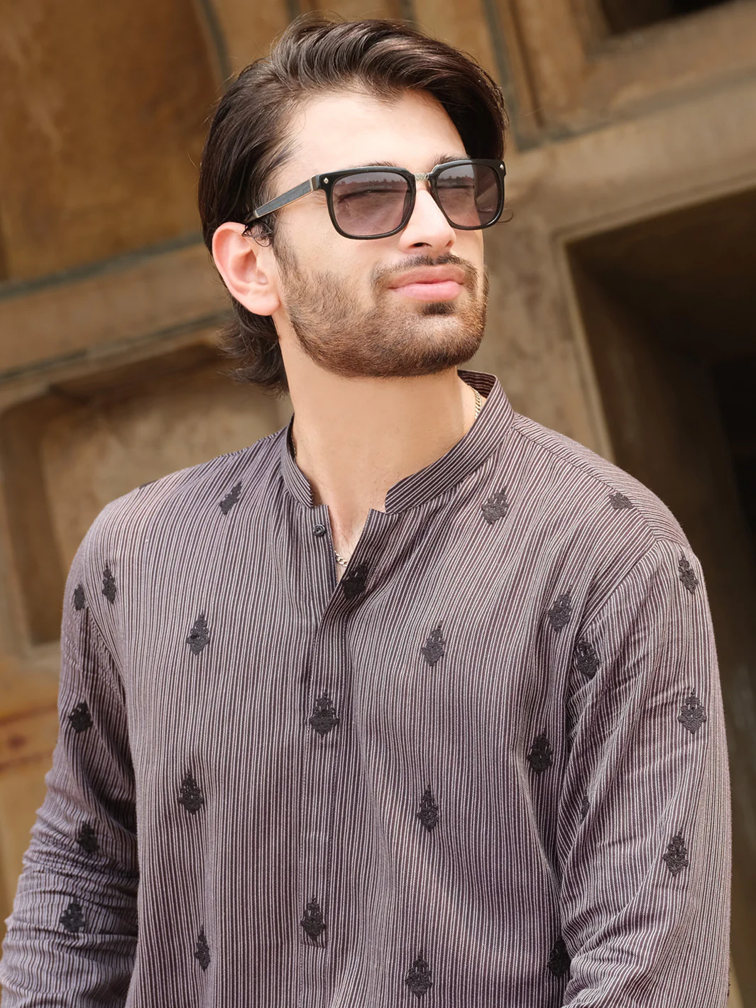 Grey Dobby Kurta - AL-K-905 - Image 2