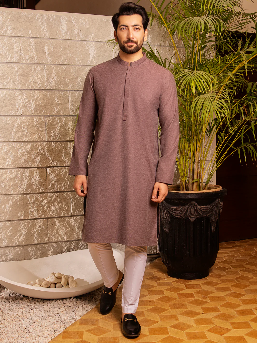 Purple Blended Kurta - AL-K-973 - Image 4