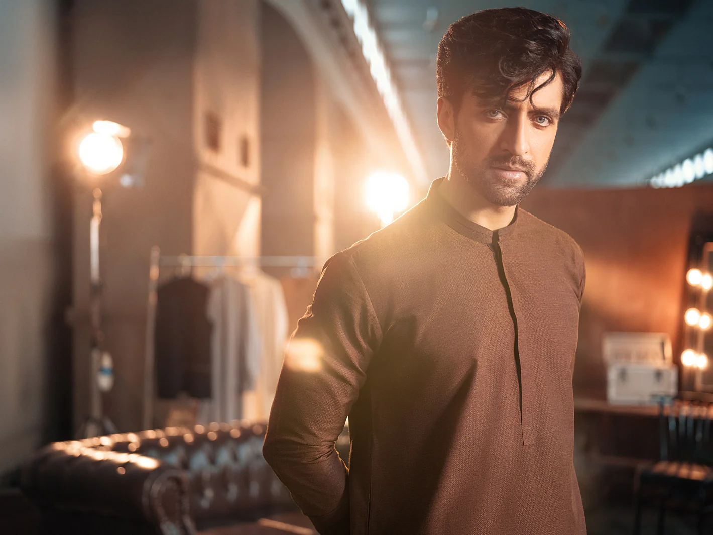 Rust Blended Kurta - AL-K-979 - Image 5