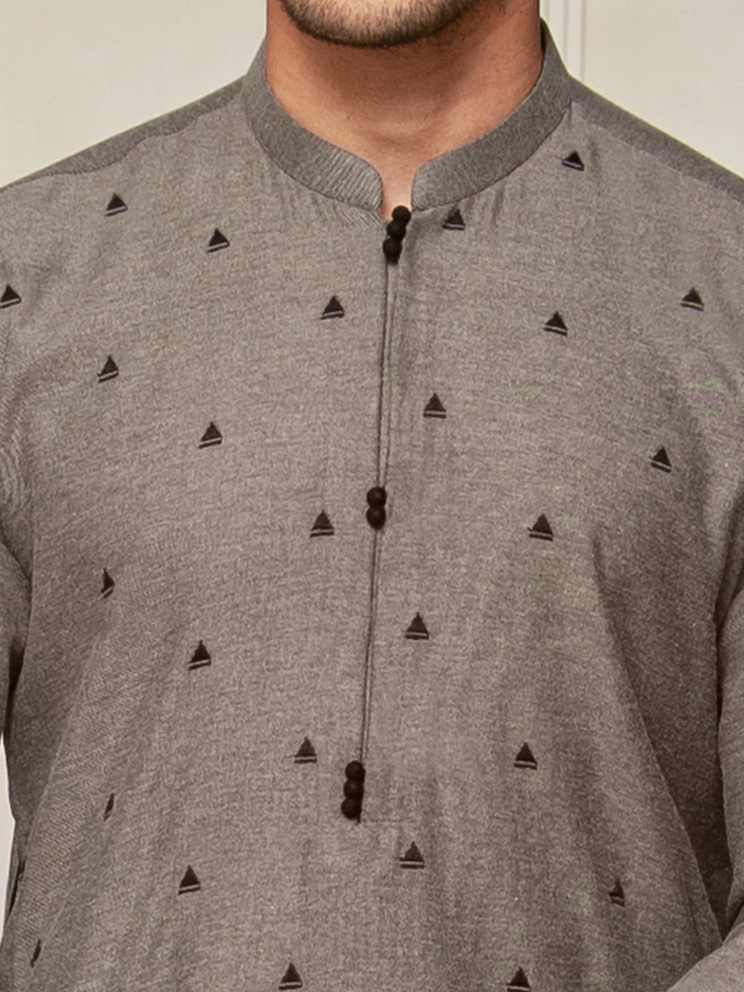 Light Green Blended Kurta - AL-K-981 - Image 2