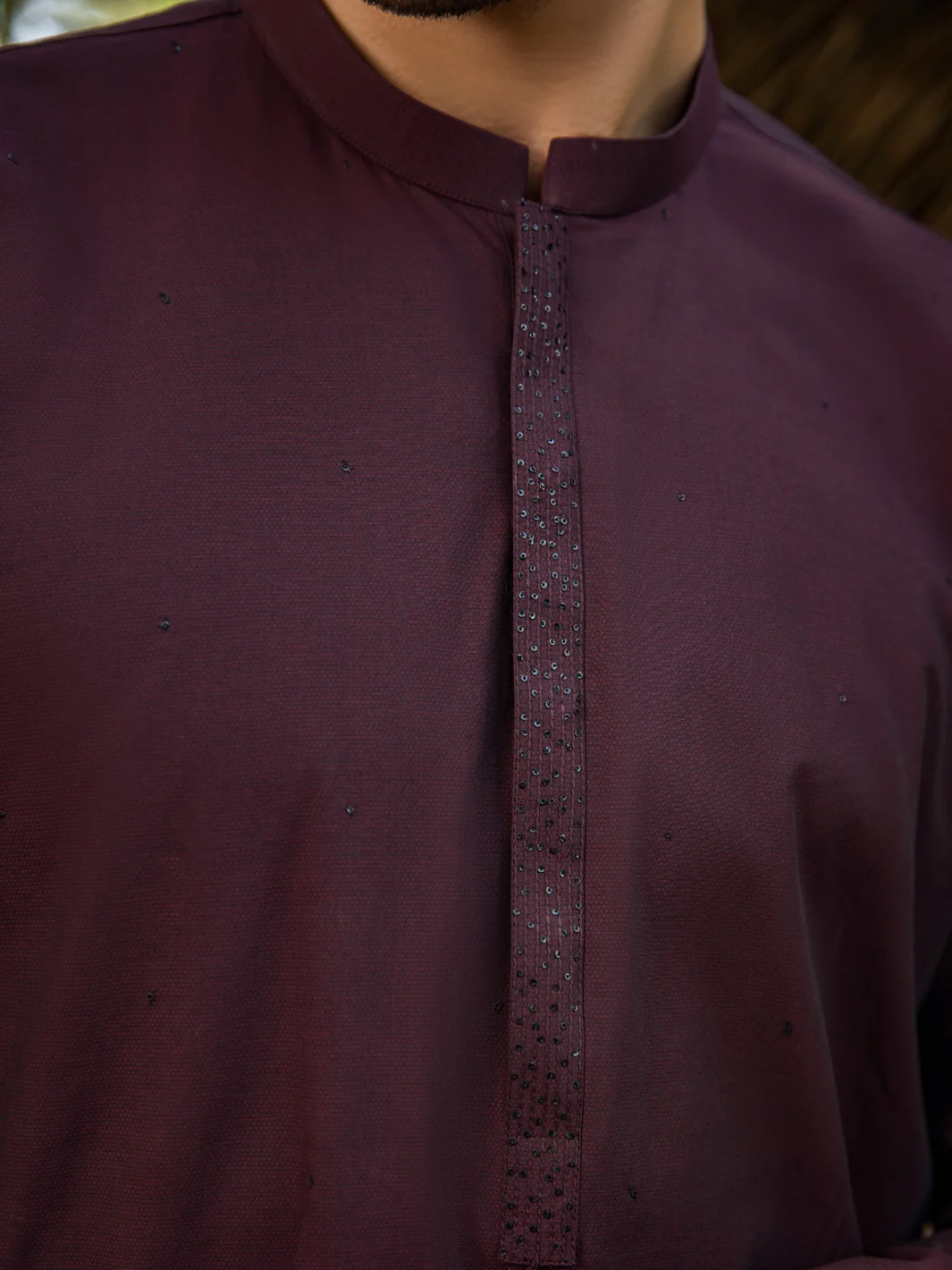 Maroon Blended Kurta - AL-K-984 - Image 2