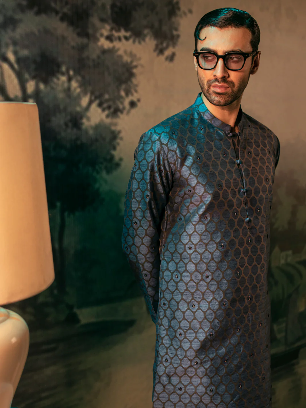 Blue Blended Special Kurta - AL-K-SP-056 - Image 2