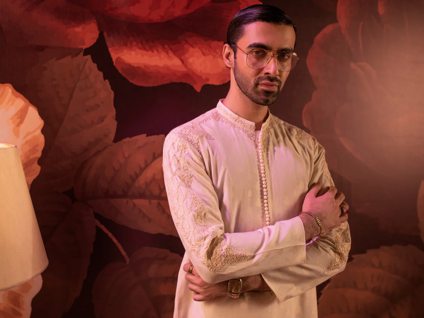 Off White Blended Special Kurta - AL-K-SP-057 - Image 5