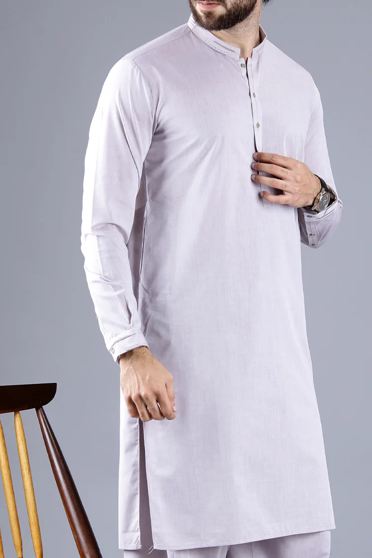Sand Blended Kameez Shalwar - AL-KS-2238 - Image 3