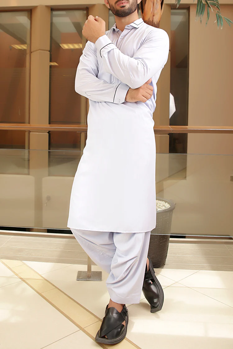 Blue Blended Kameez Shalwar - AL-KS-2242