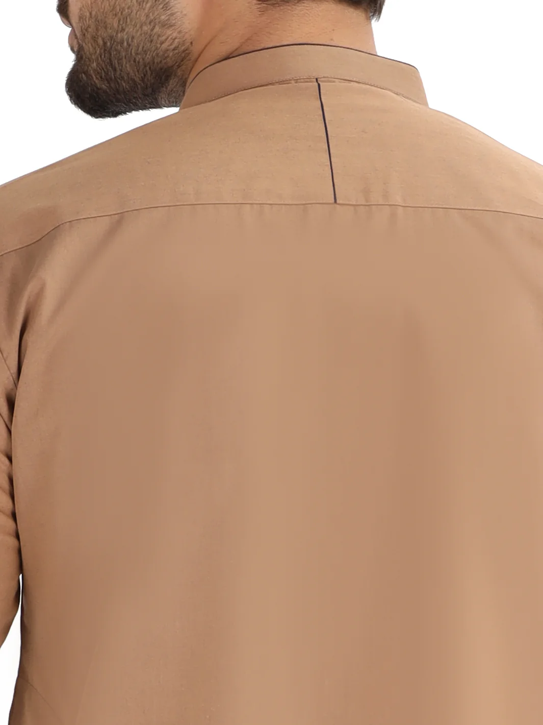 Beige Blended Kameez Shalwar - AL-KS-2474 - Image 3