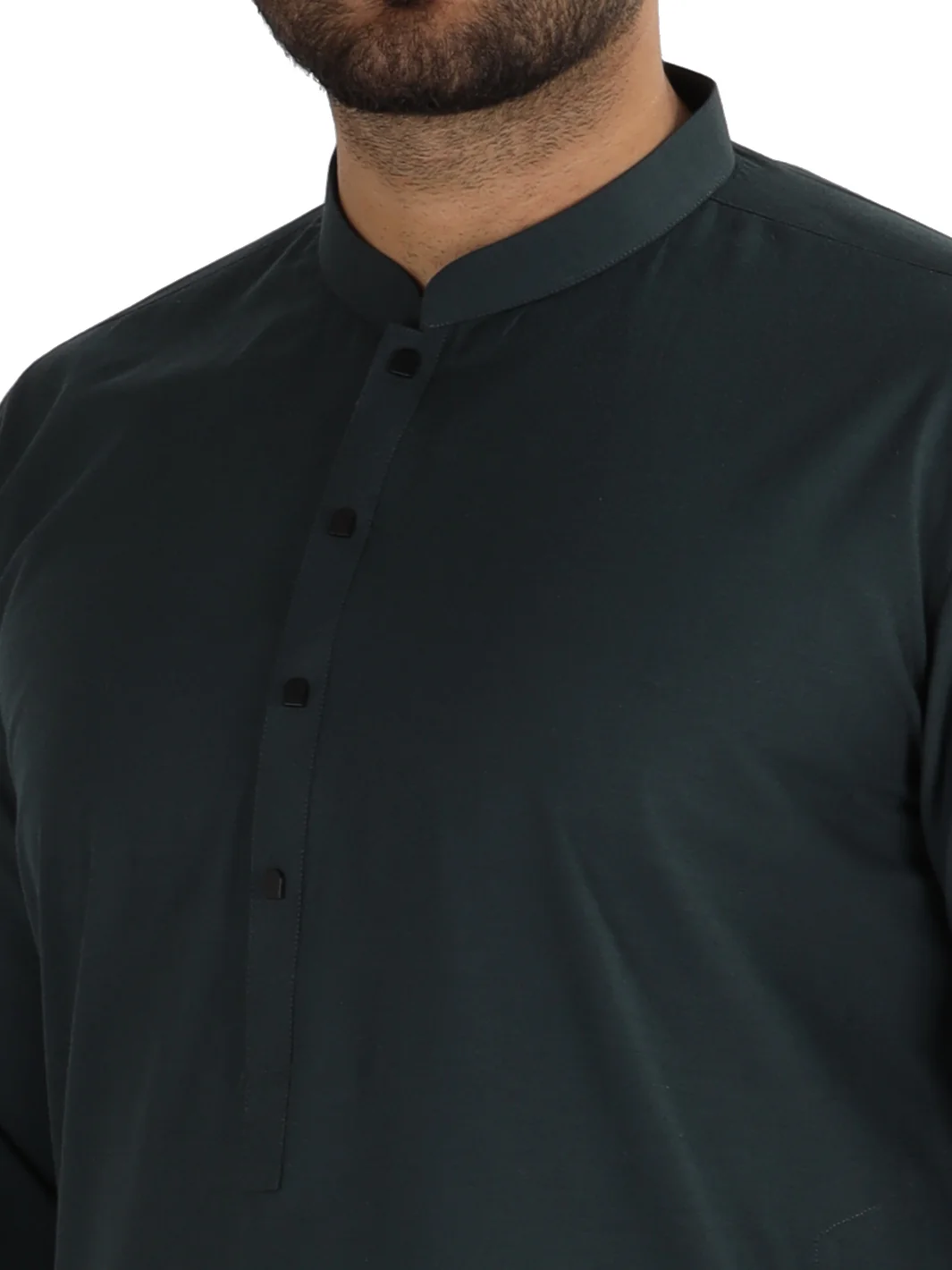 Green Blended Kameez Shalwar - AL-KS-2485 - Image 2
