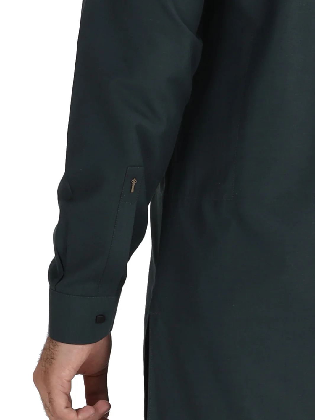 Green Blended Kameez Shalwar - AL-KS-2485 - Image 3