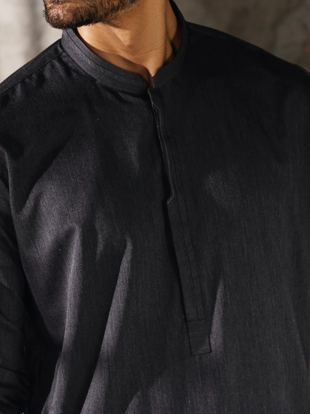 Grey Kameez Shalwar - AL-KS-2666 - Image 2