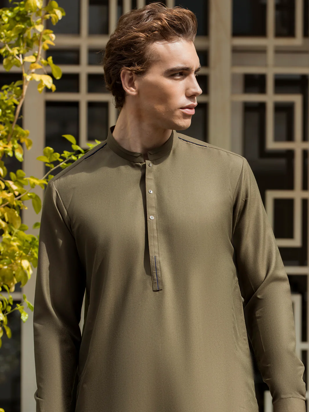 Green Kurta Shalwar - AL-KS-2715 - Image 3