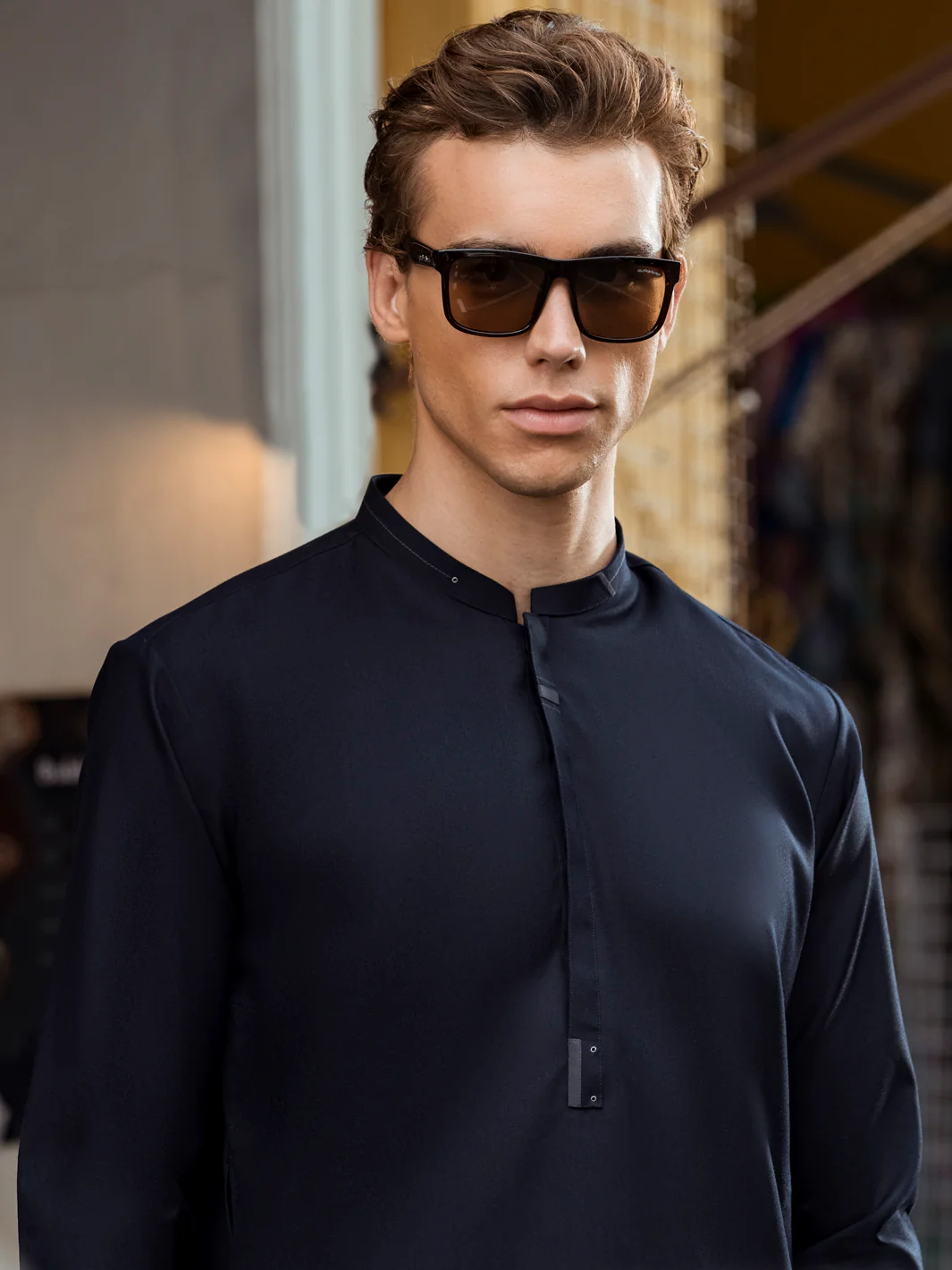 Black Kurta Shalwar - AL-KS-2728 - Image 3