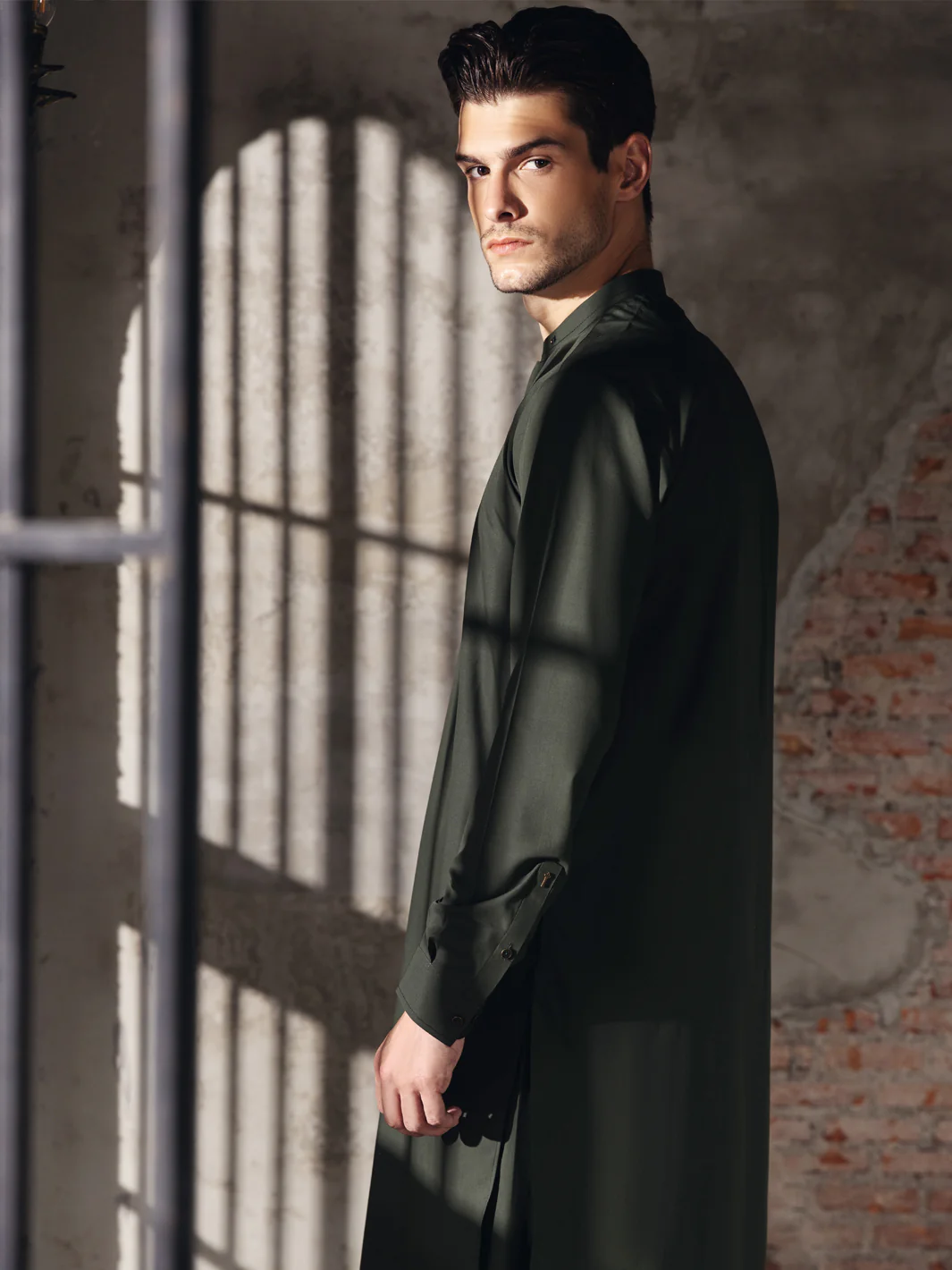 Green Blended Kameez Shalwar -AL-KS-2740 - Image 4