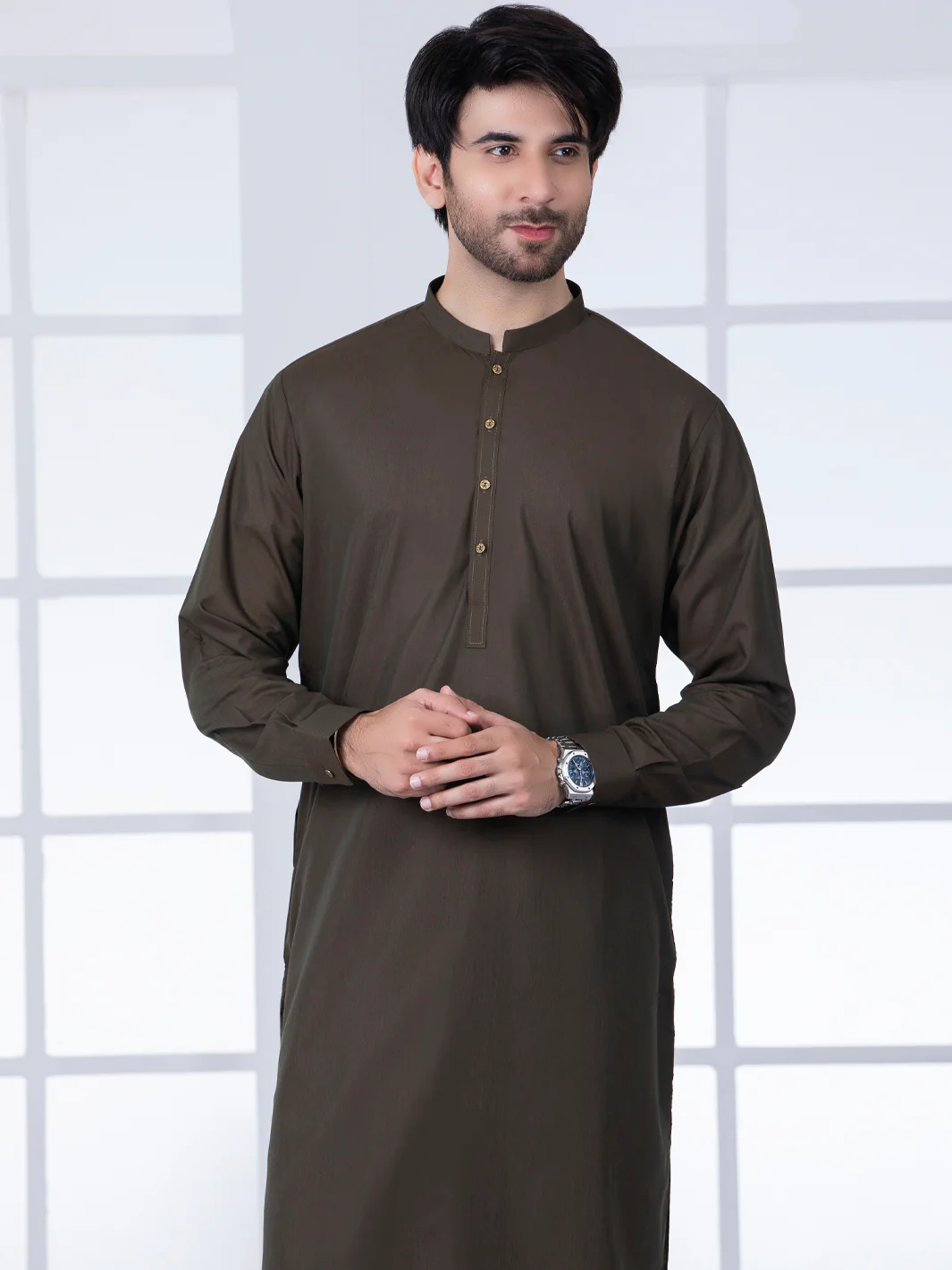 Green Blended Kameez Shalwar - AL-KS-2766 - Image 4