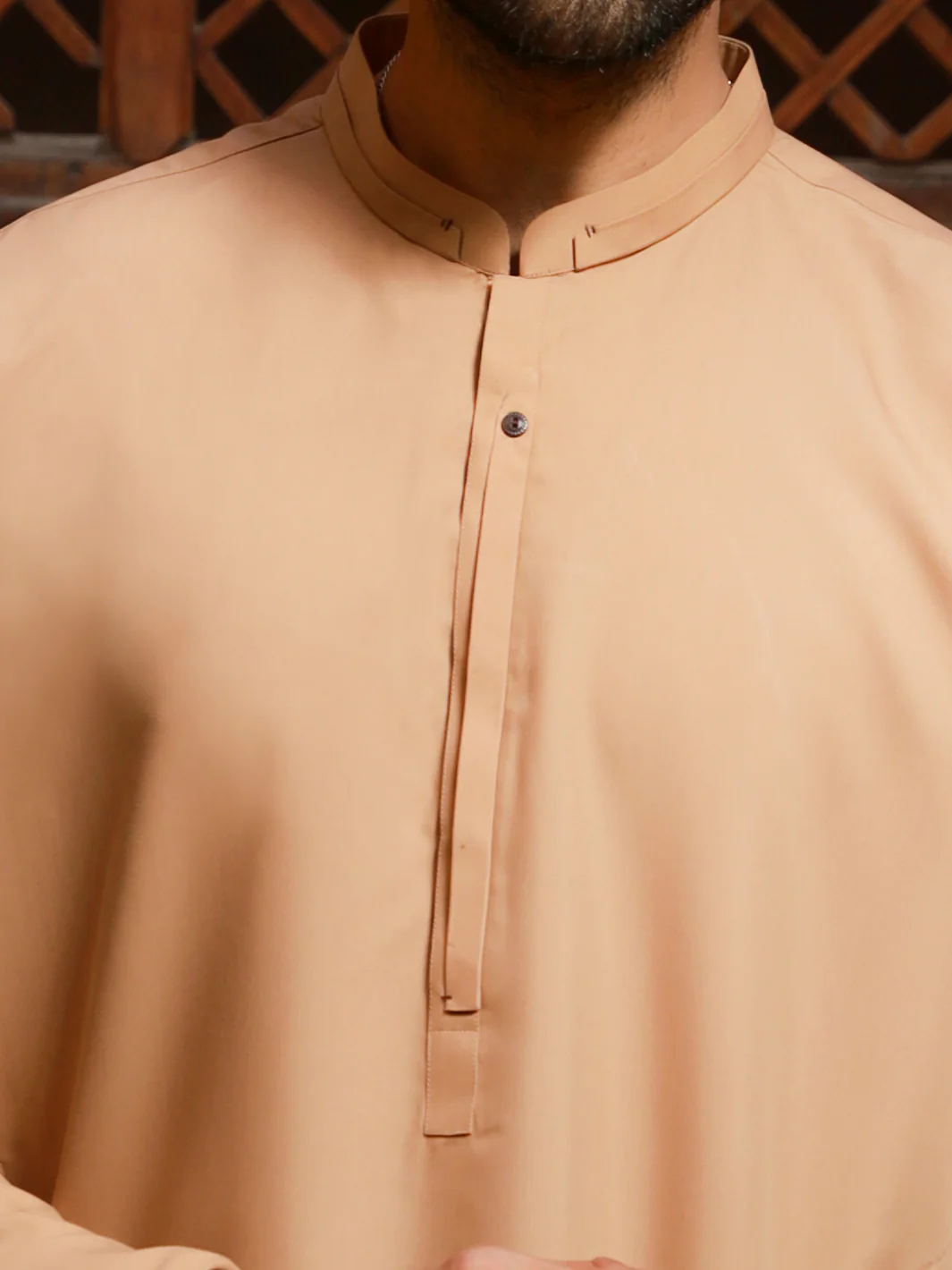 Beige Kameez Shalwar - AL-KS-2790 - Image 2