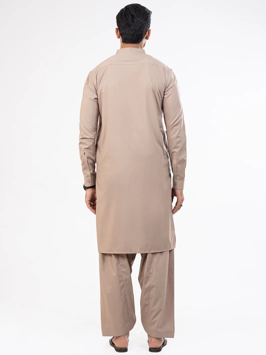 Beige Kameez Shalwar - AL-KS-2815 - Image 3