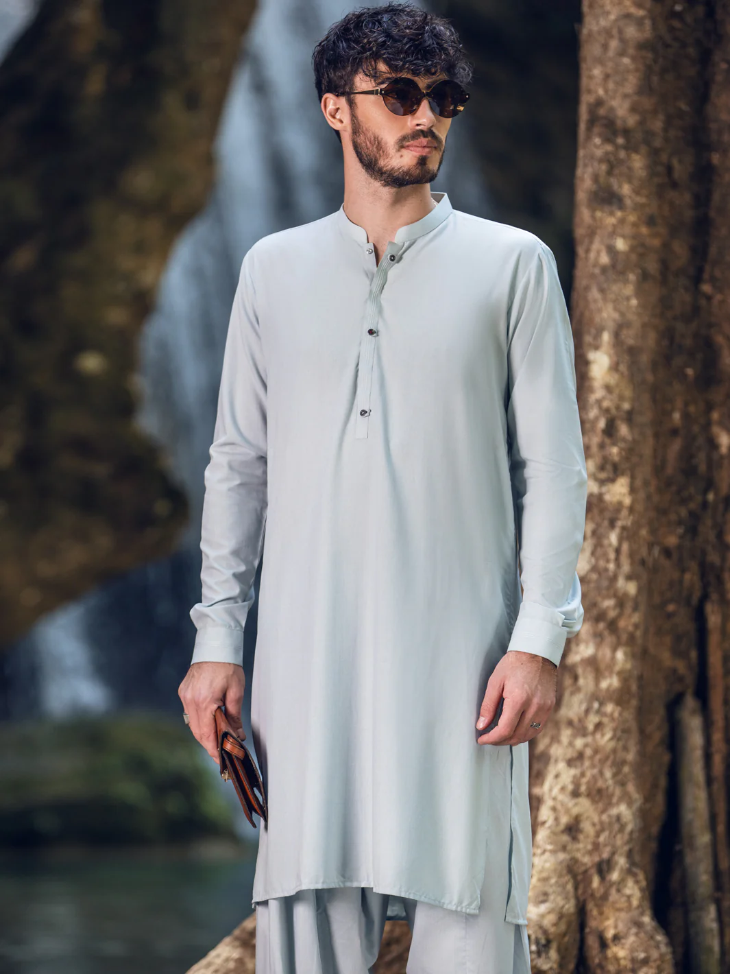 Light Blue Kameez Shalwar - AL-KS-2887