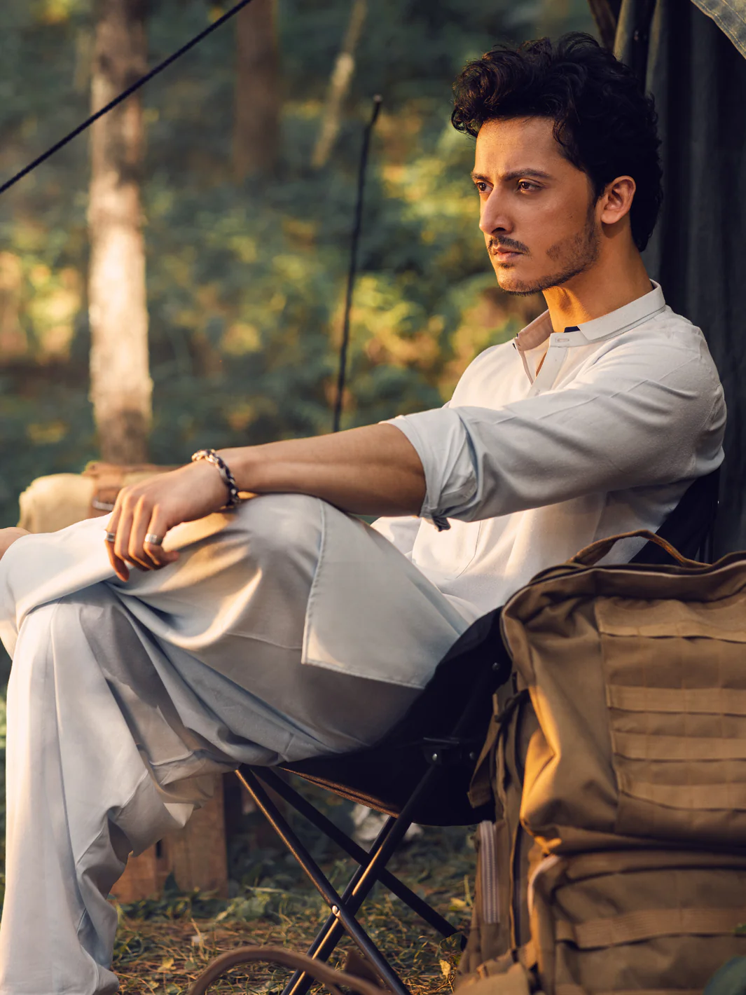 Light Blue Kameez Shalwar - AL-KS-2951 - Image 5