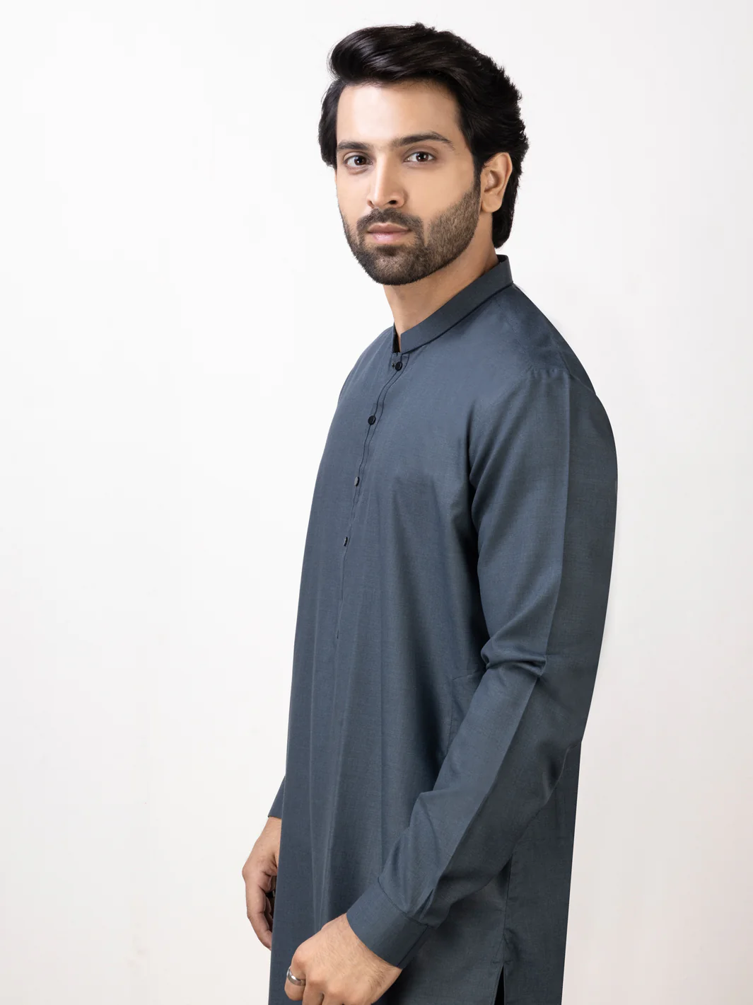 Blue Kameez Shalwar - AL-KS-2964 - Image 2