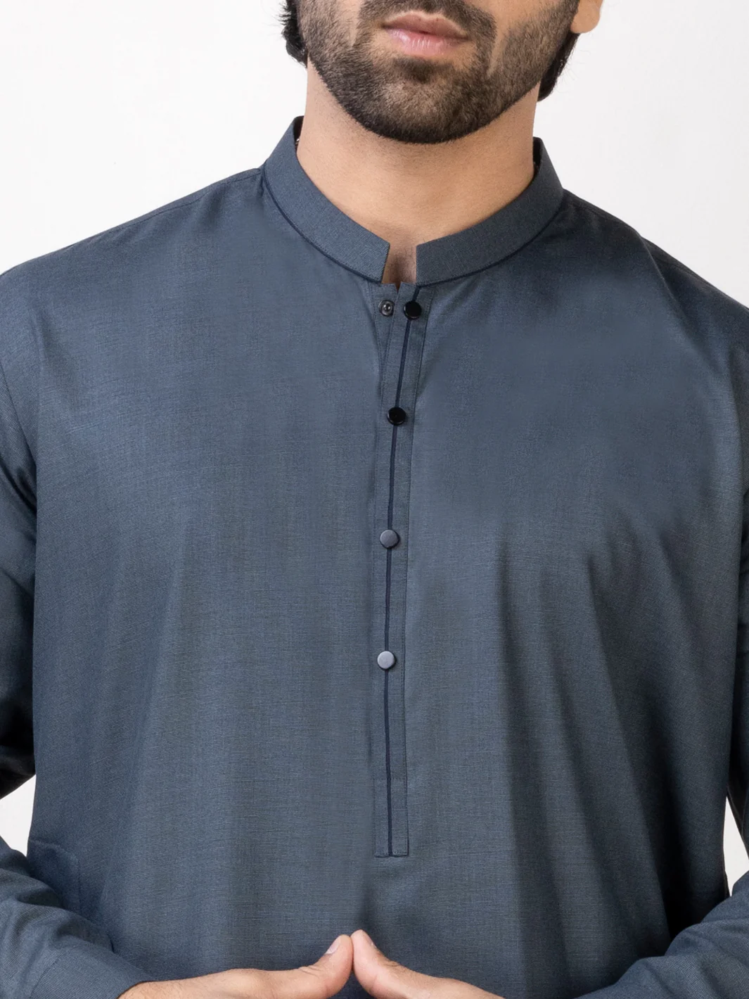 Blue Kameez Shalwar - AL-KS-2964 - Image 3
