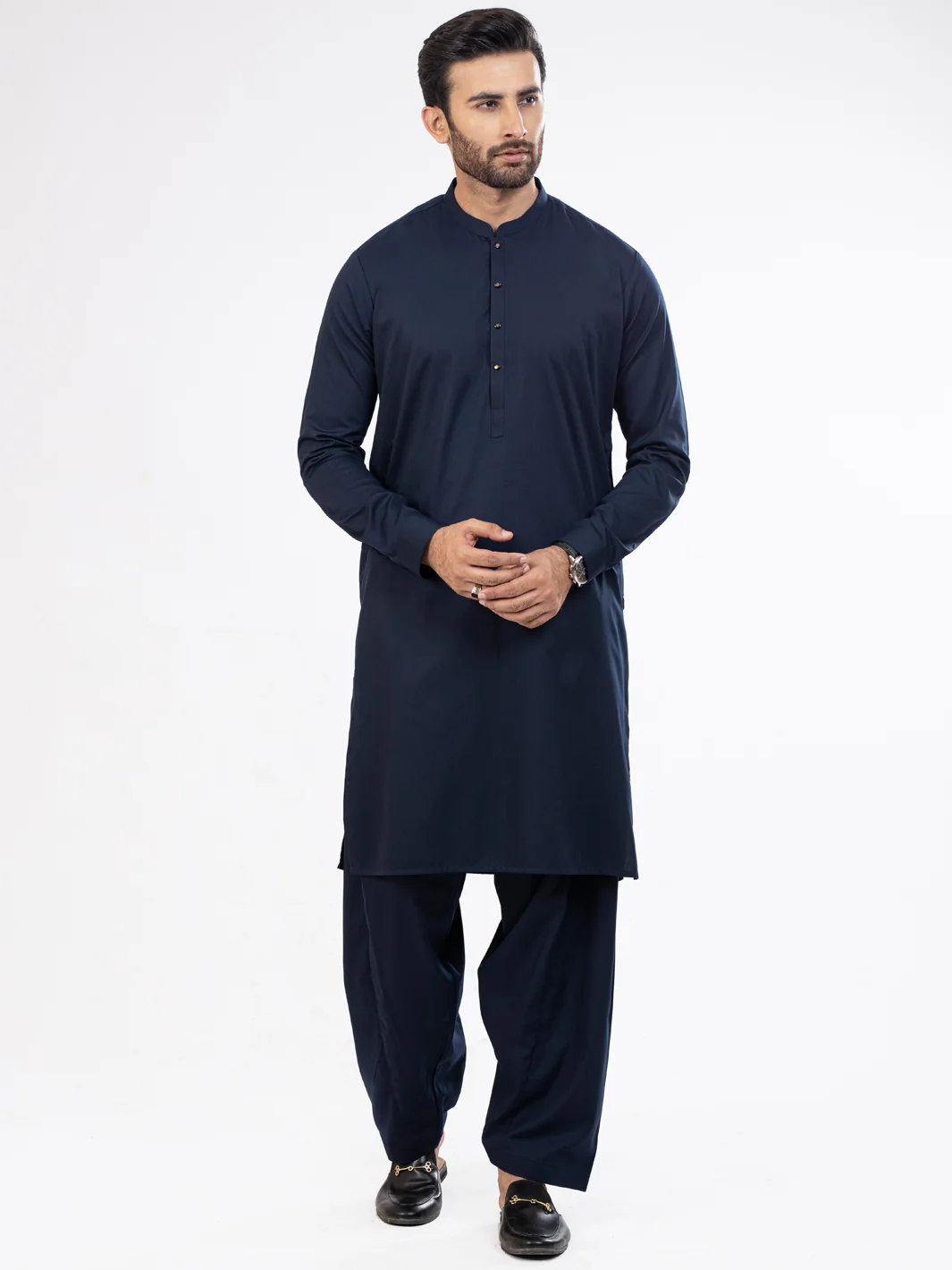 Midnight Blue Kameez Shalwar - AL-KS-2970C