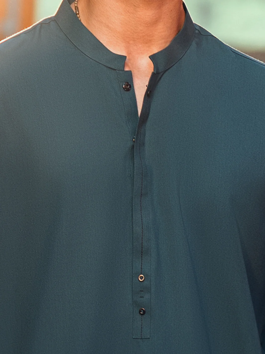 Green Cut & Sew Kameez Shalwar - AL-KS-3133 - Image 2