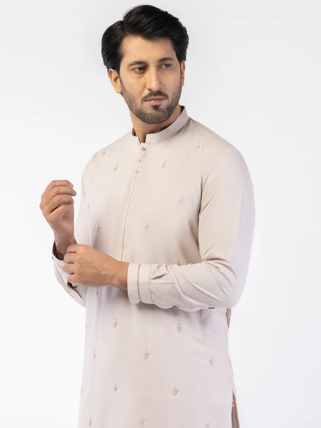 Tea Pink Blended Kameez Shalwar - AL-KS-3170A - Image 2
