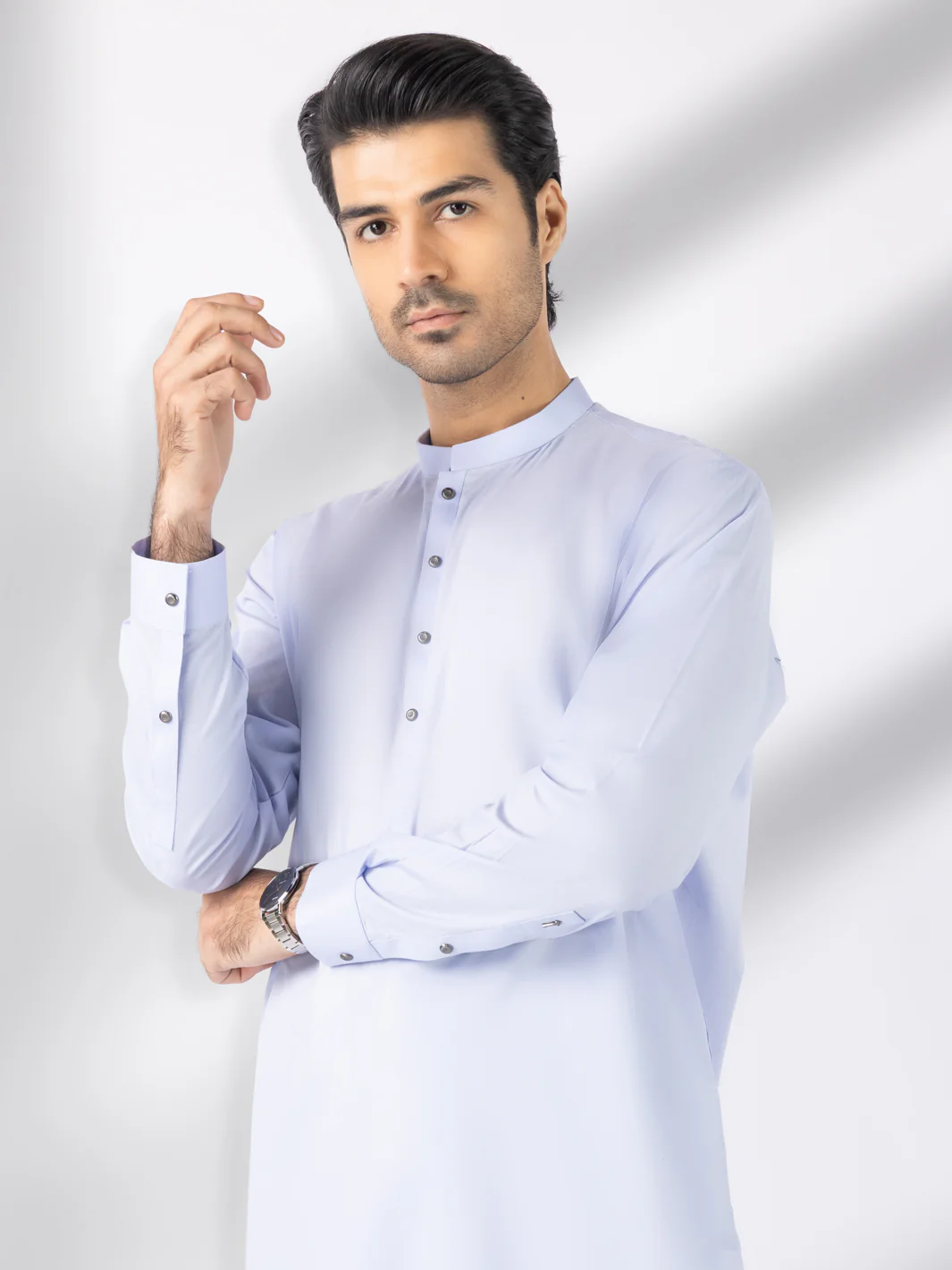 Lavender Blended Kameez Shalwar - AL-KS-3243C - Image 3
