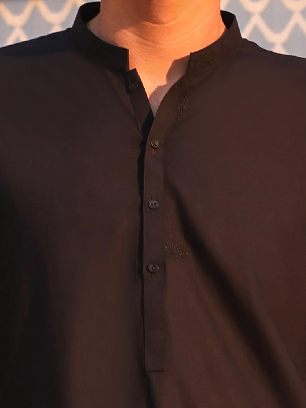 Dark Blue Kameez Shalwar - AL-KS-3271 - Image 5