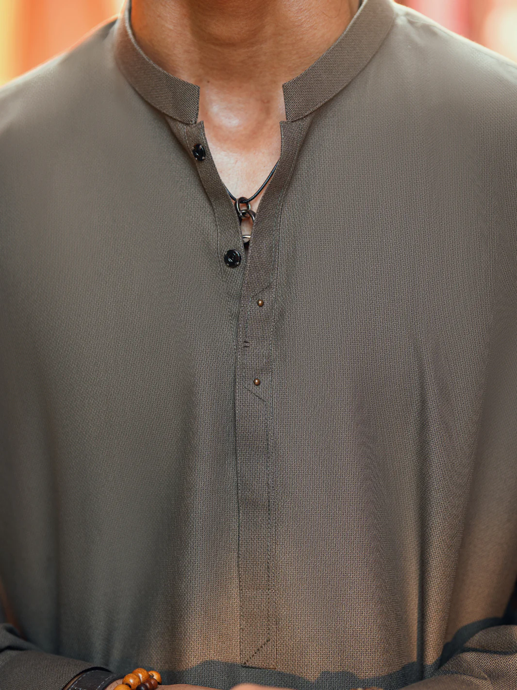 Olive Green Kameez Shalwar - AL-KS-3286 - Image 5