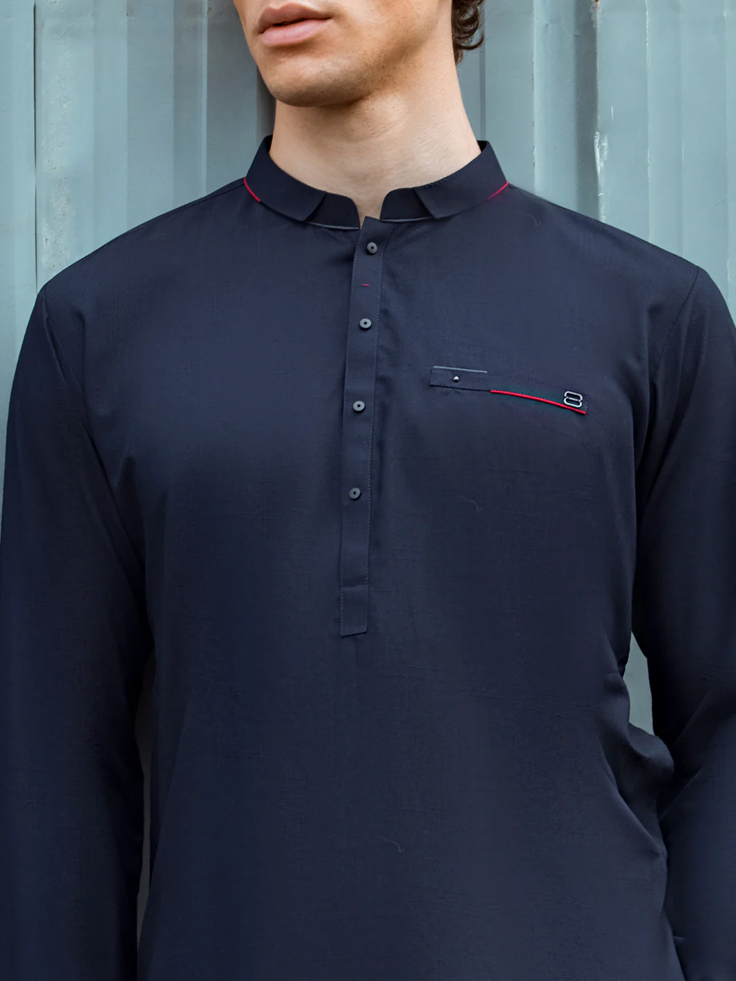 Blue Kurta Trouser - AL-KT-2681 - Image 3
