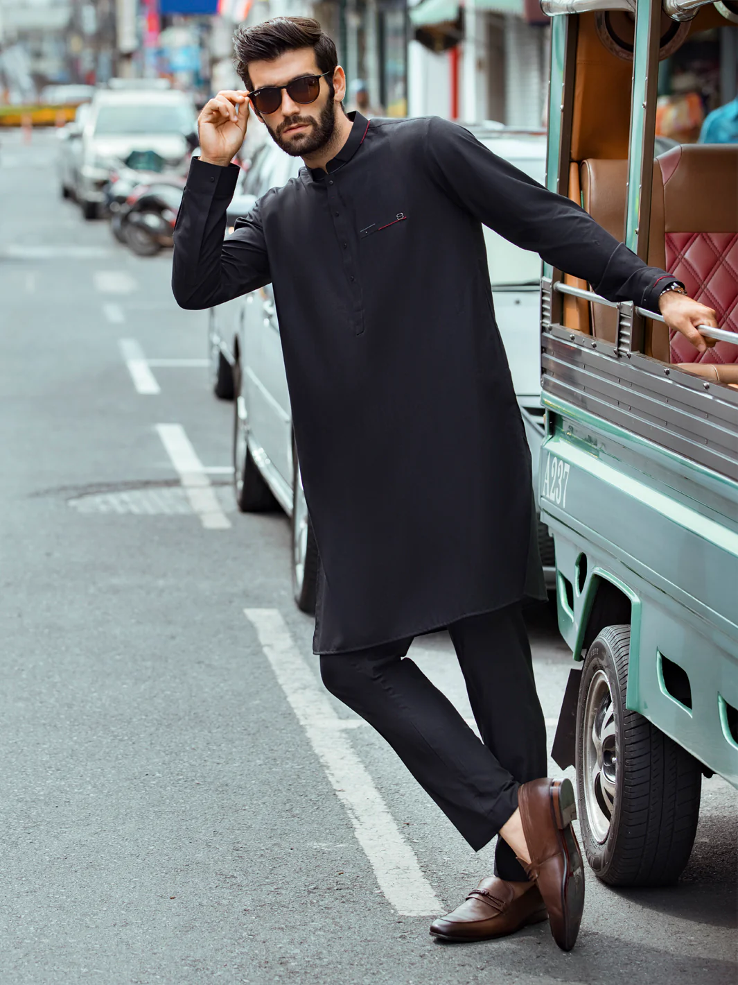 Black Kurta Trouser - AL-KT-2682