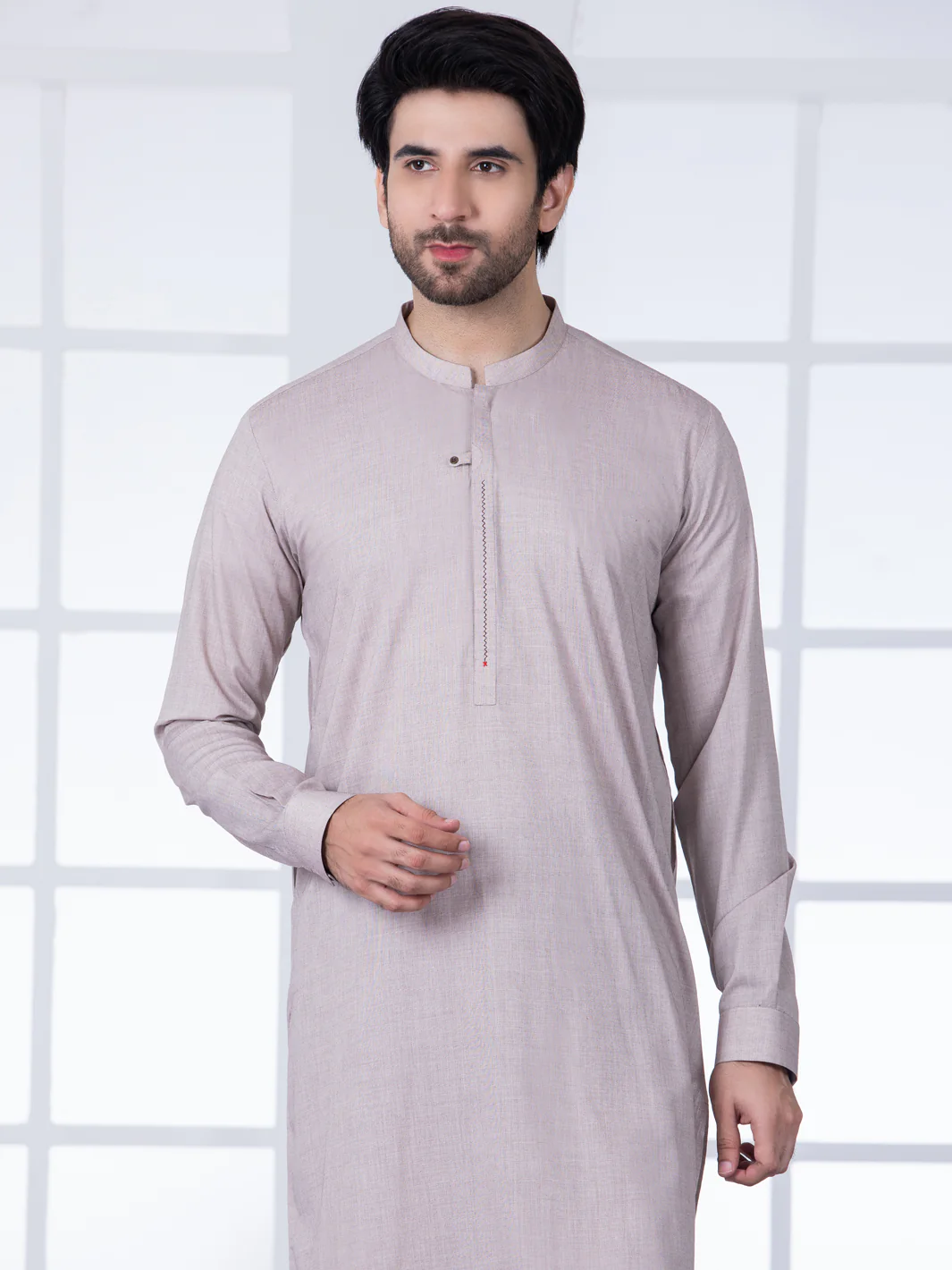 Light Brown Blended Kurta Trouser - AL-KT-2751 - Image 4