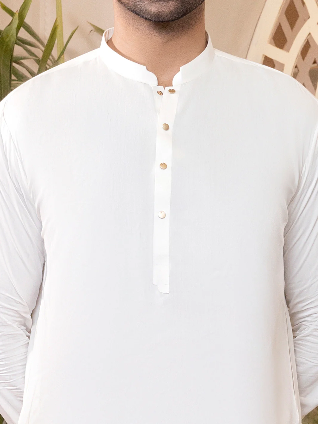 Off White Kurta Trouser - AL-KT-2759 - Image 2
