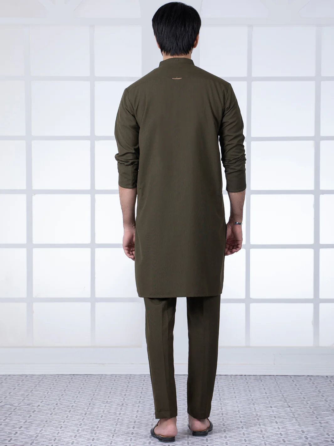 Dark Green Kurta Trouser - AL-KT-2764 - Image 2