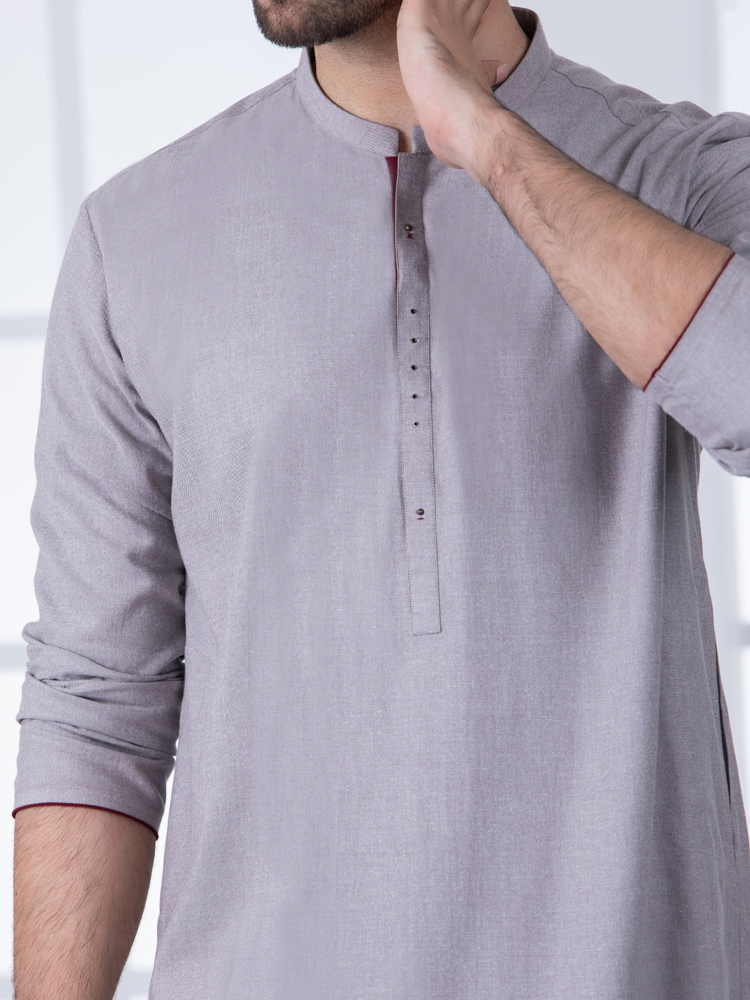 Light Brown Blended Kurta Trouser - AL-KT-2795 - Image 3