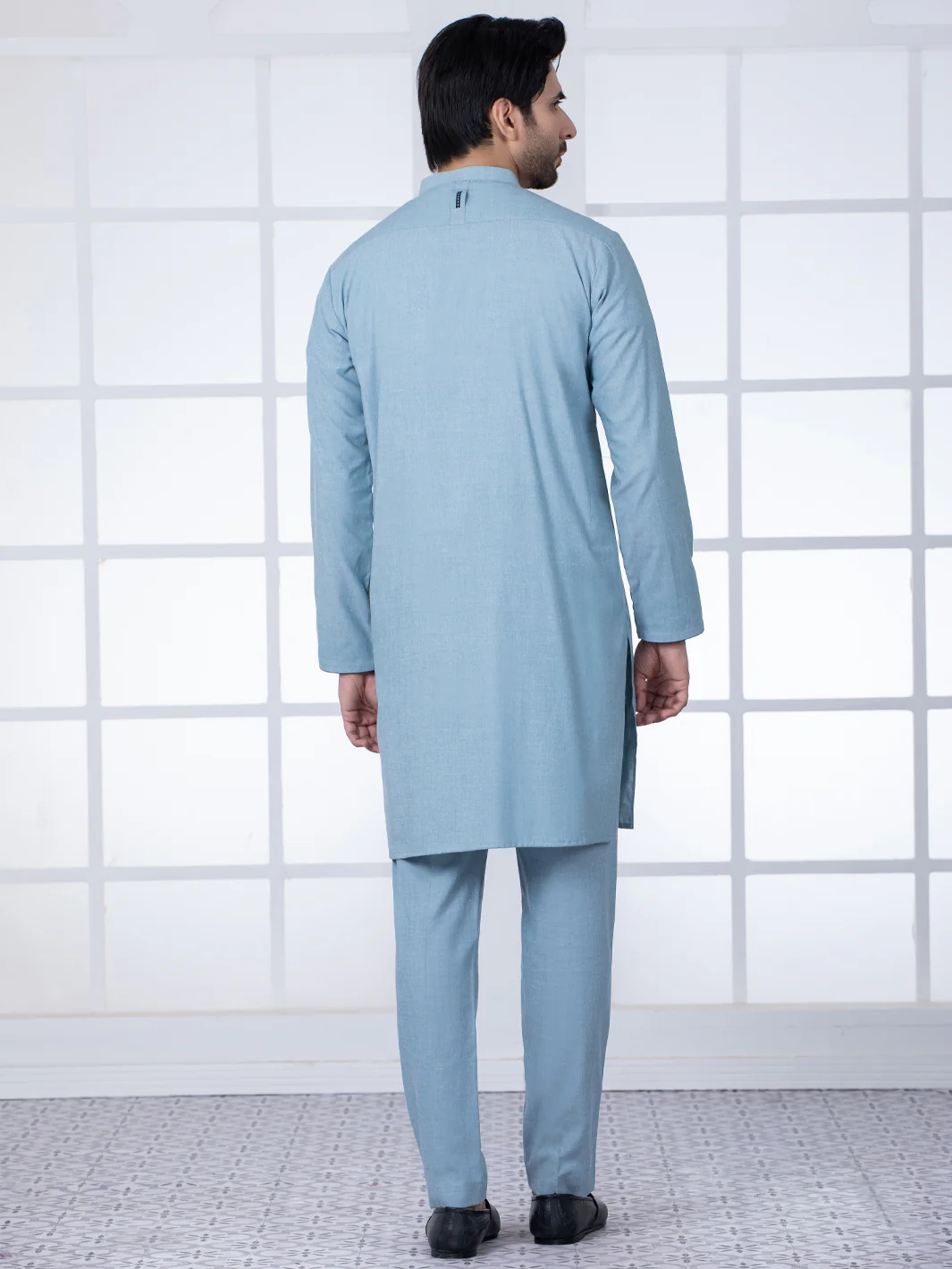 Blue Kurta Blended Trouser - AL-KT-2797 - Image 2