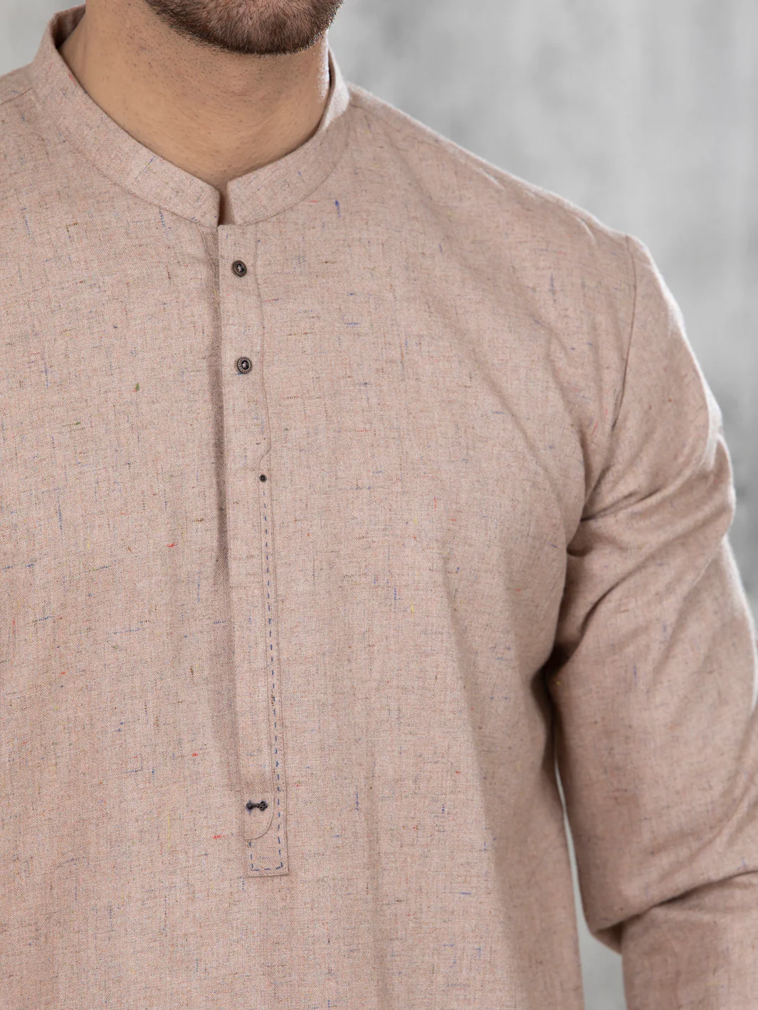 Peach Blended Kurta Trouser - AL-KT-2844 - Image 3