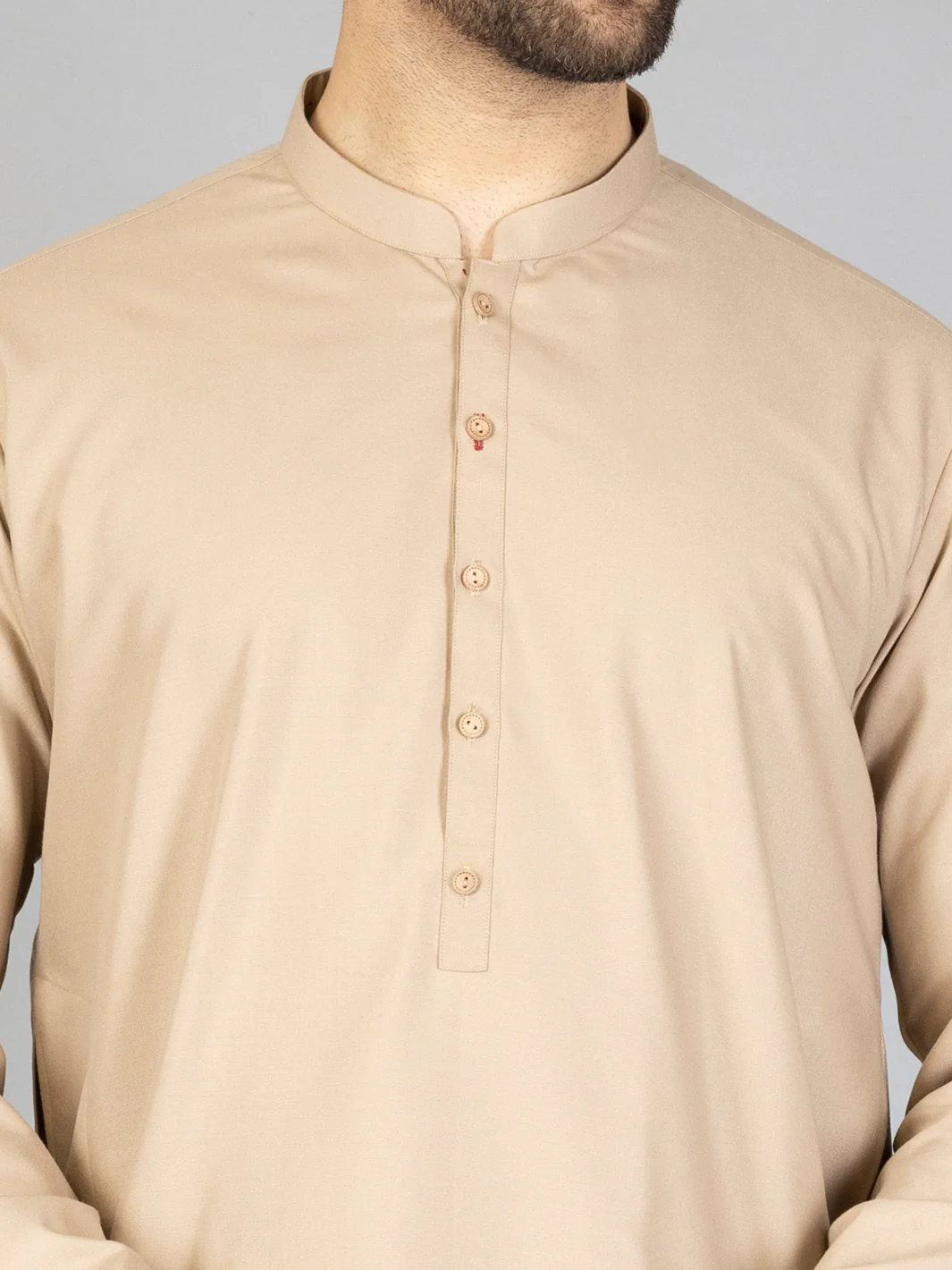 Beige Blended Kurta Trouser - AL-KT-2875 - Image 2