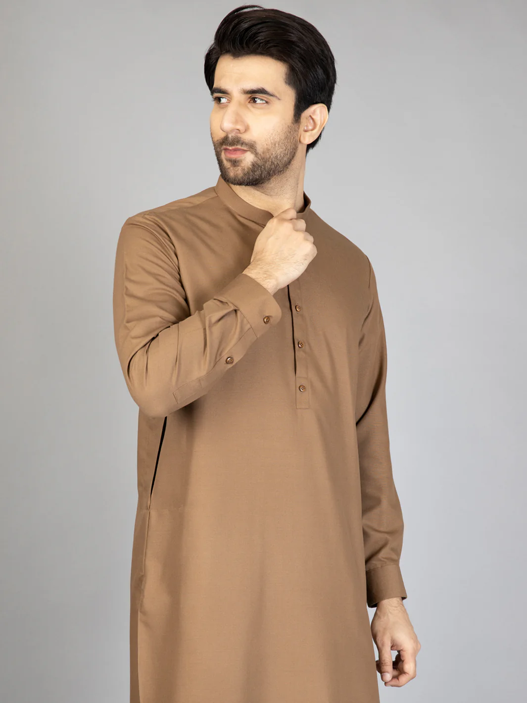 Camel Blended Kurta Trouser - AL-KT-2876 - Image 4