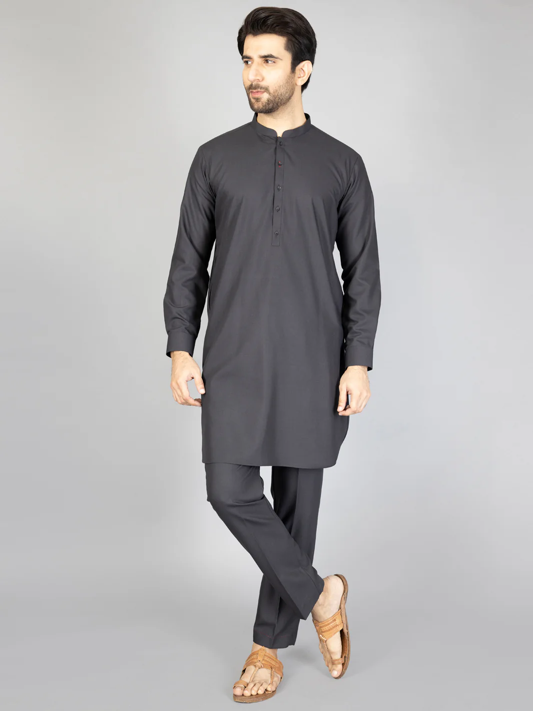 Black Blended Kurta Trouser - AL-KT-2877