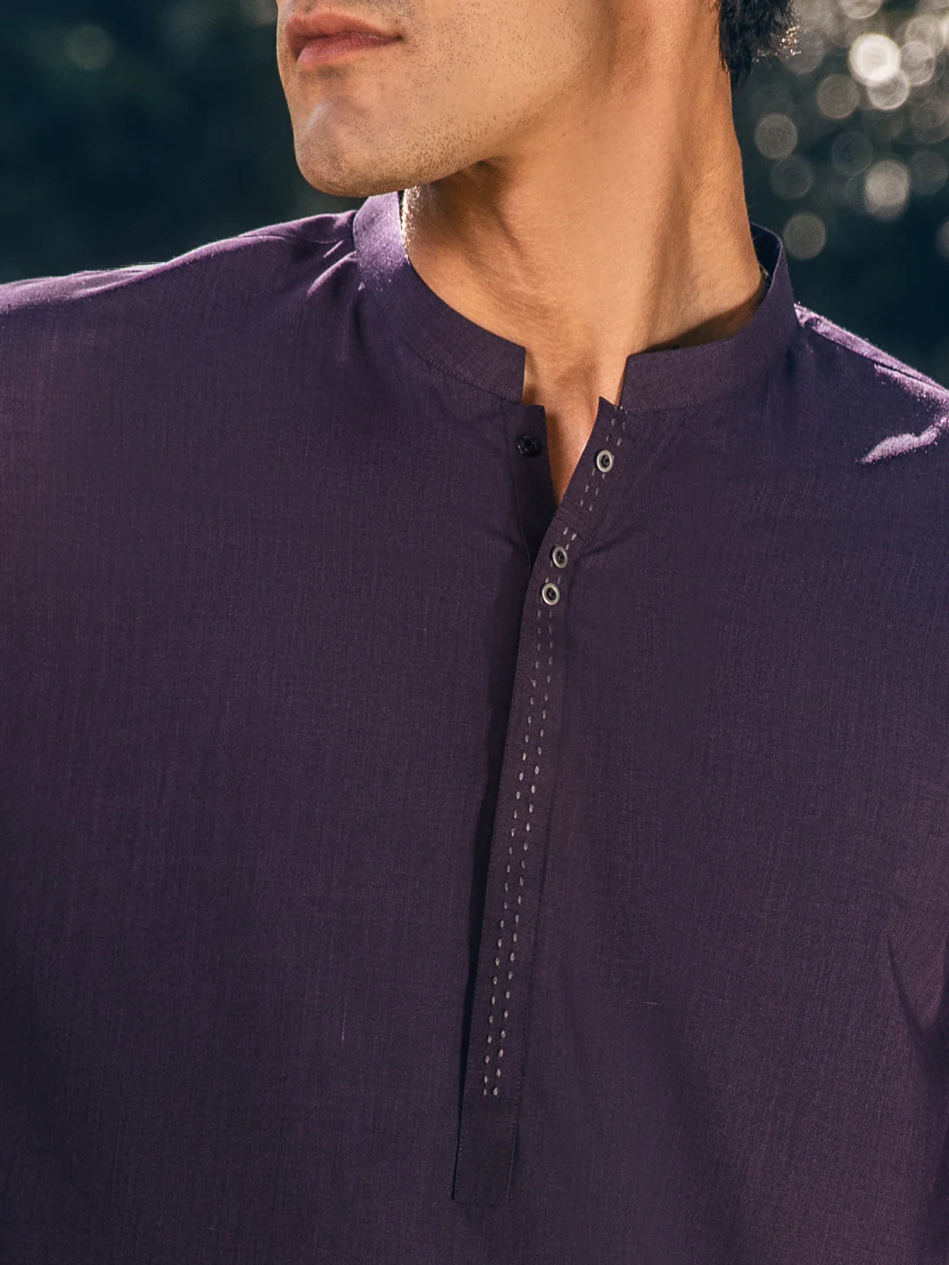 Purple Blended Kurta Trouser - AL-KT-2884 - Image 4