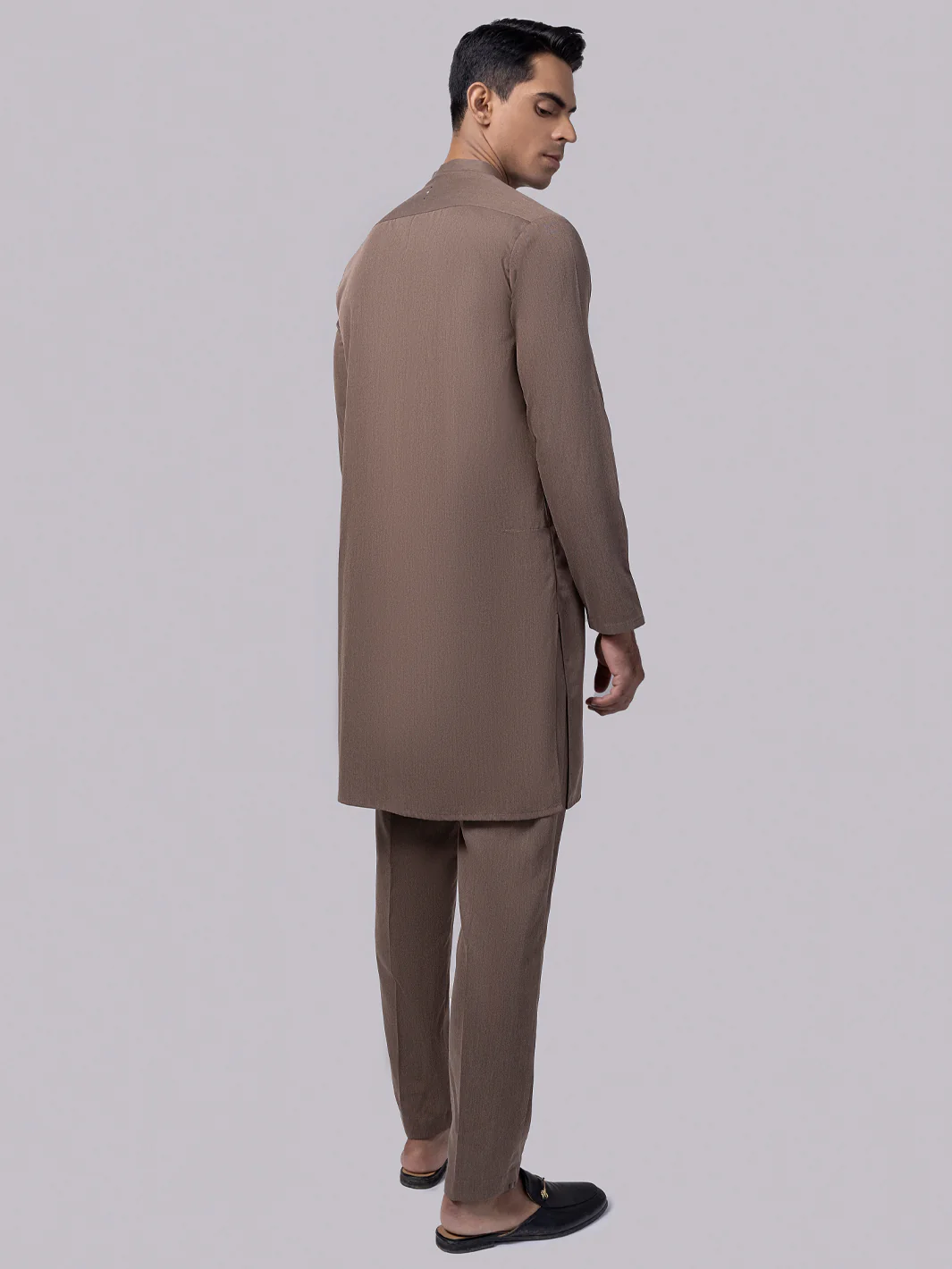 Brown Blended Kurta Trouser - AL-KT-3013 - Image 2