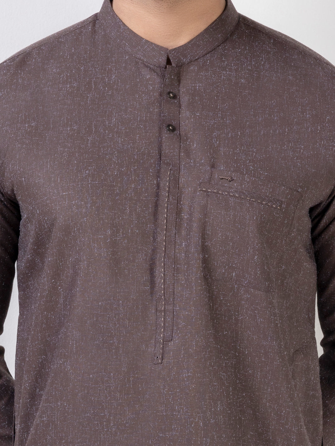 Brown Blended Kurta Trouser - AL-KT-3023 - Image 2