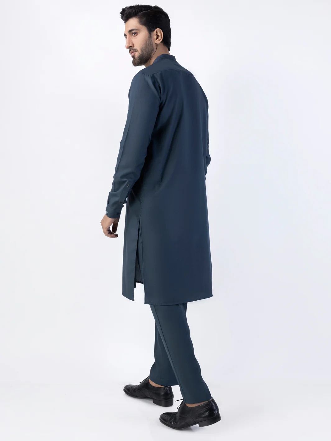 Blue Blended Kurta Trouser - AL-KT-3028 - Image 2