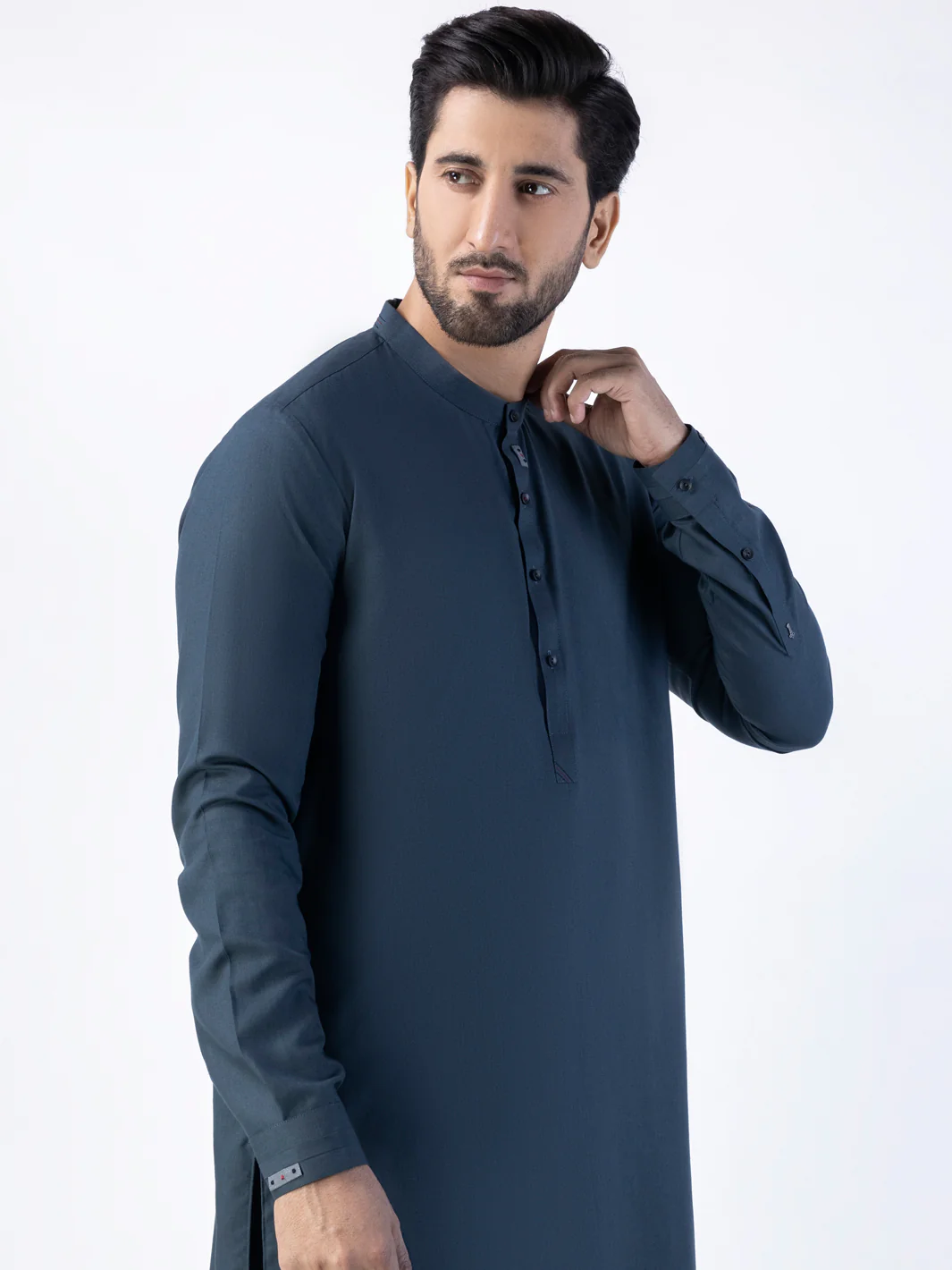 Blue Blended Kurta Trouser - AL-KT-3028 - Image 3