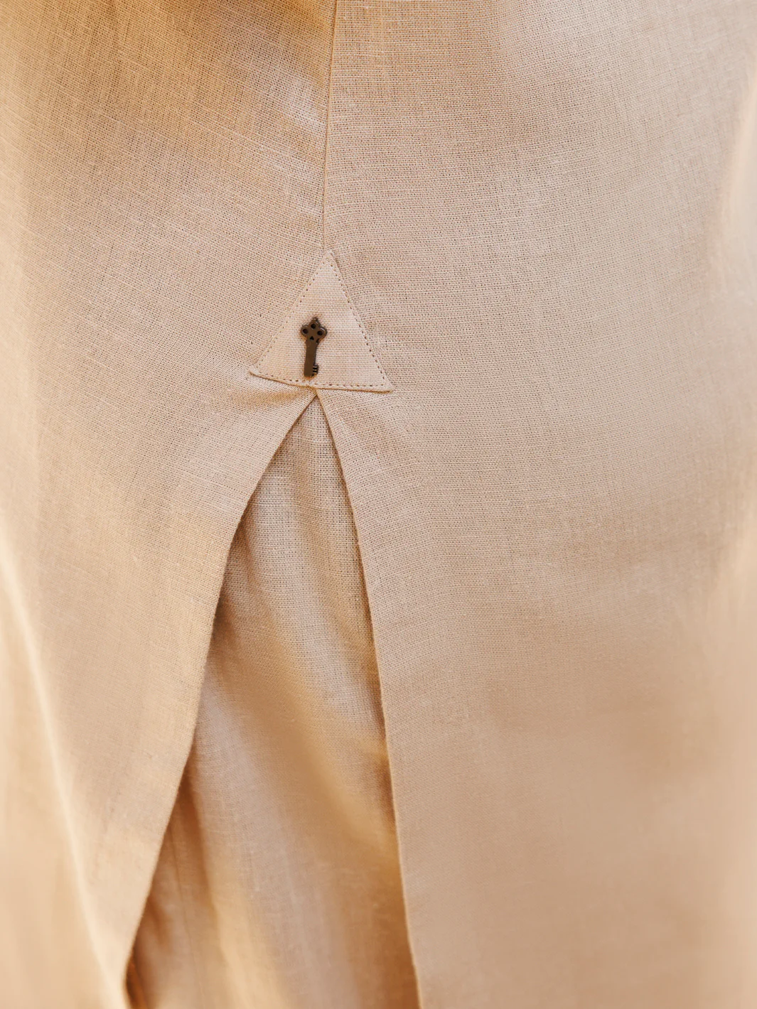 Beige Blended Kurta Trouser - AL-KT-3157 - Image 4