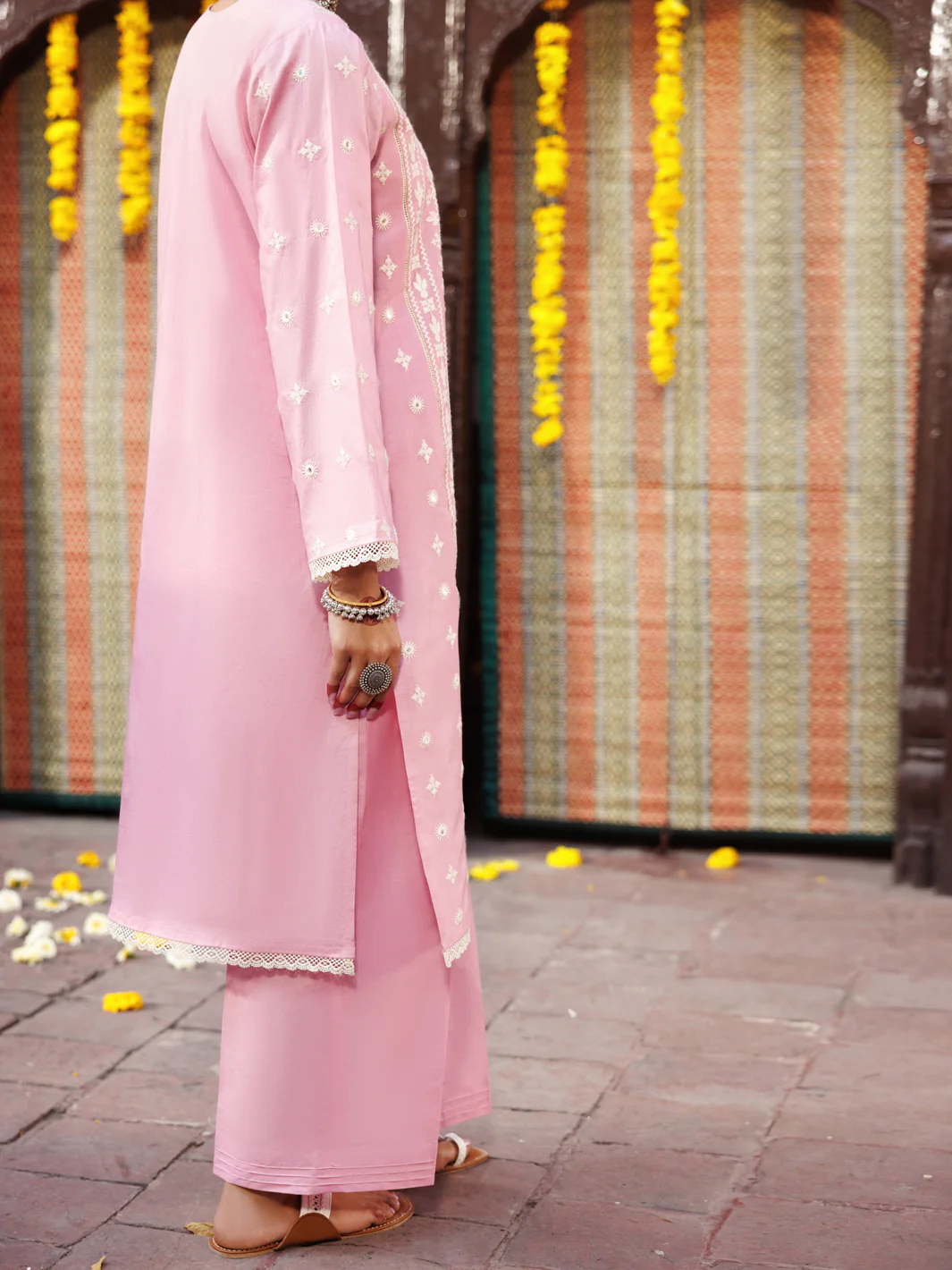 Pink Cambric Kurti - AL-LK-1064 - Image 2