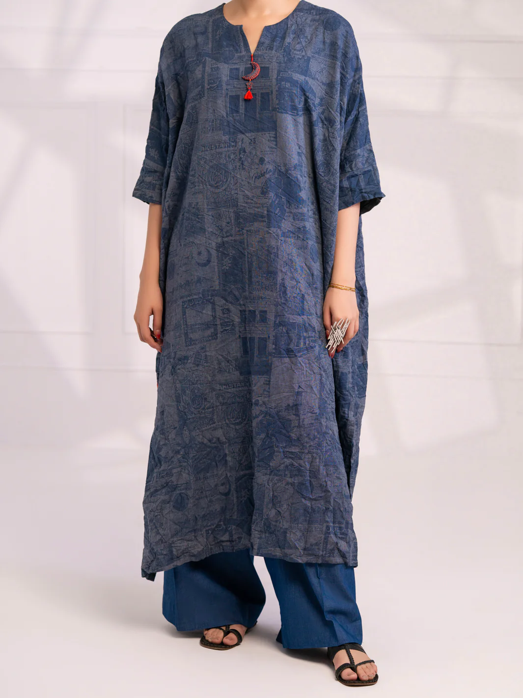 Blue Denim Kurti - AL-LK-1077
