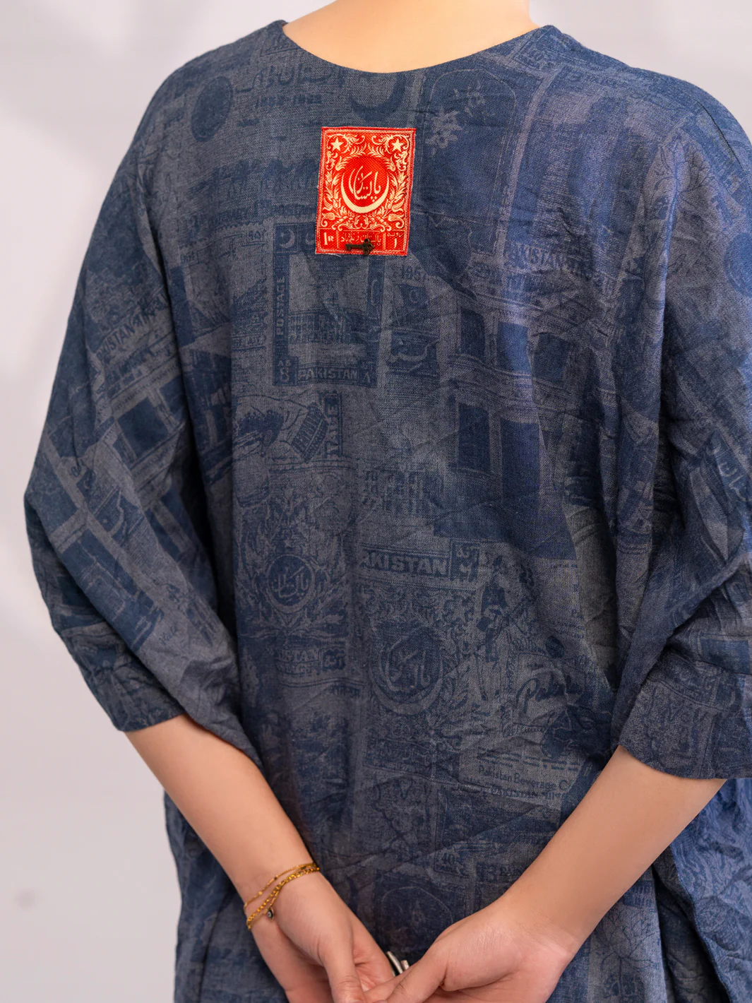 Blue Denim Kurti - AL-LK-1077 - Image 4