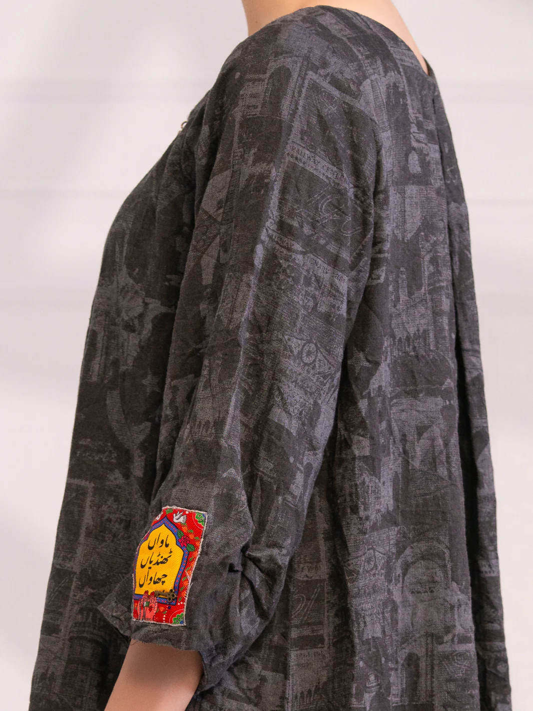 Charcoal Denim Kurti - AL-LK-1078 - Image 4